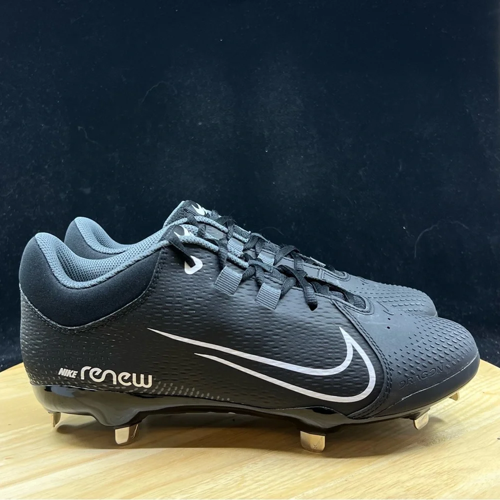 Nike Hyperdiamond 4 Pro Softball Women’s Size 9 Metal Cleats Black CZ5920-005